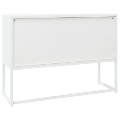 Sideboard White 105x35x75 cm Steel