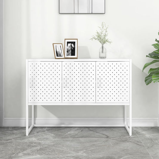 335869 vidaXL Sideboard White 105x35x75 cm Steel