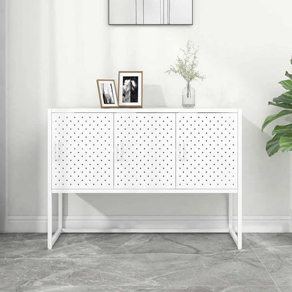 335869 vidaXL Sideboard White 105x35x75 cm Steel