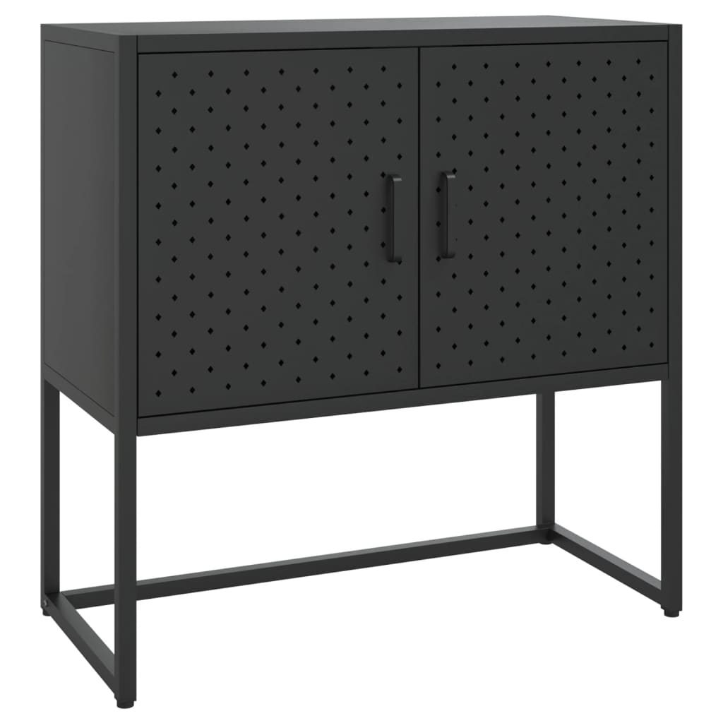 Sideboard Black 75x35x75 cm Steel