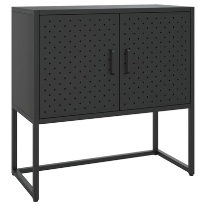 Sideboard Black 75x35x75 cm Steel