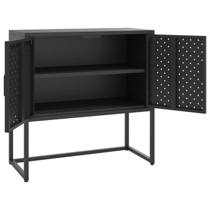 Sideboard Black 75x35x75 cm Steel