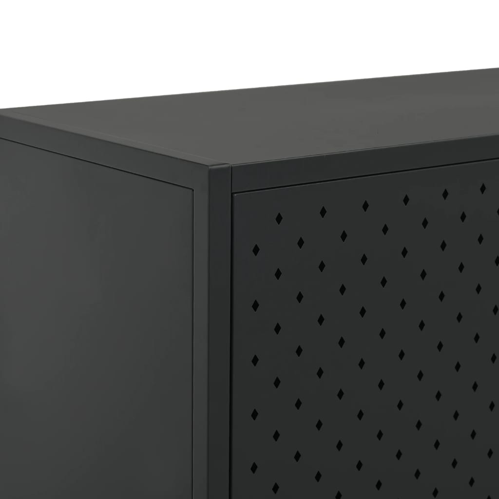 Sideboard Black 75x35x75 cm Steel