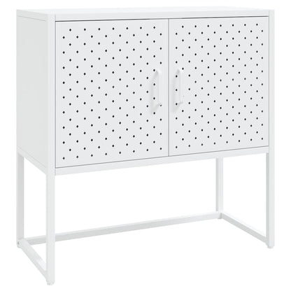 335872 vidaXL Sideboard White 75x35x75 cm Steel