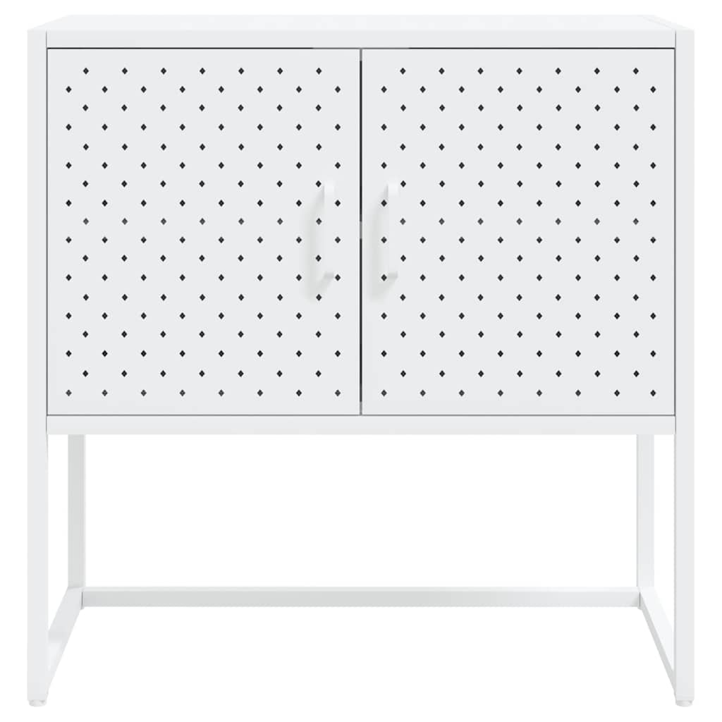 335872 vidaXL Sideboard White 75x35x75 cm Steel