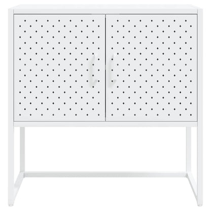 335872 vidaXL Sideboard White 75x35x75 cm Steel