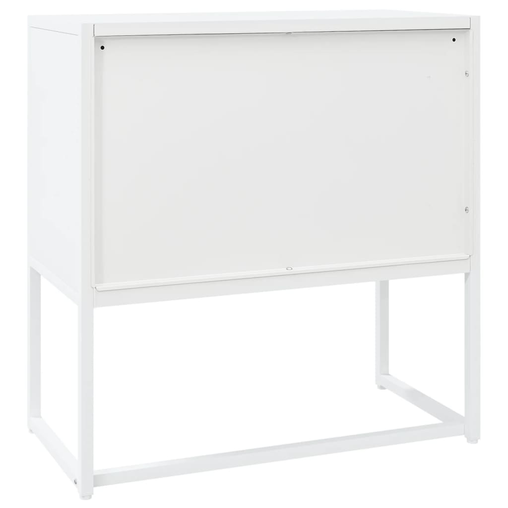 Sideboard White 75x35x75 cm Steel