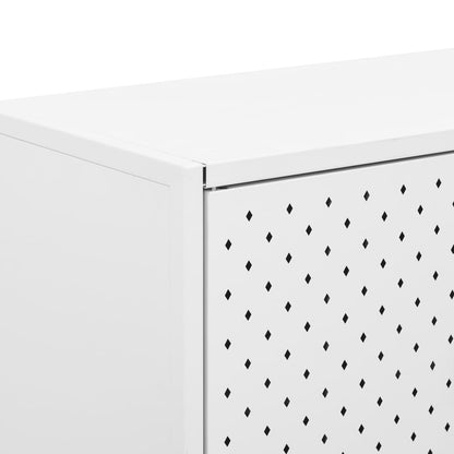 Sideboard White 75x35x75 cm Steel
