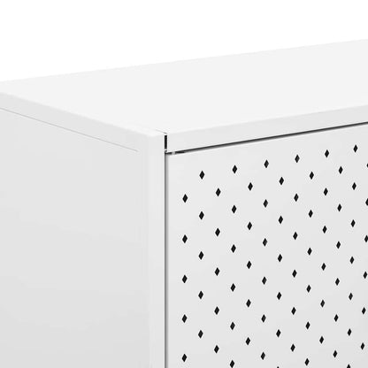 335872 vidaXL Sideboard White 75x35x75 cm Steel