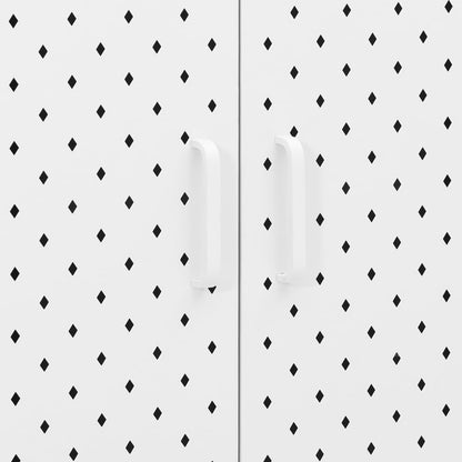 Sideboard White 75x35x75 cm Steel