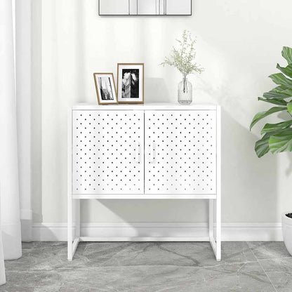 335872 vidaXL Sideboard White 75x35x75 cm Steel