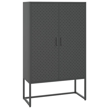 Highboard Anthracite 80x35x135 cm Steel