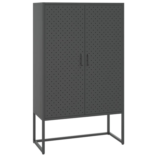 Highboard Anthracite 80x35x135 cm Steel