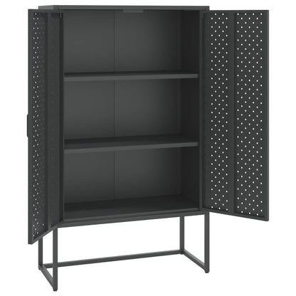 Highboard Anthracite 80x35x135 cm Steel