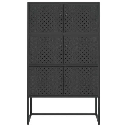 Highboard | Black | Steel | Medium | Highboard Cabinet | Rectangular