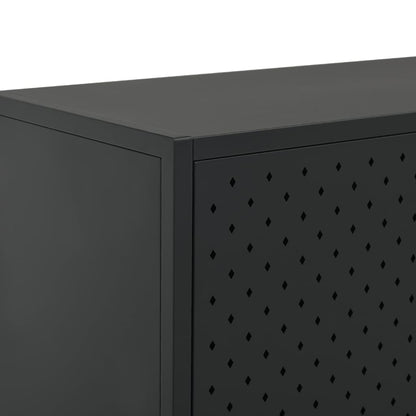 Highboard | Black | Steel | Medium | Highboard Cabinet | Rectangular