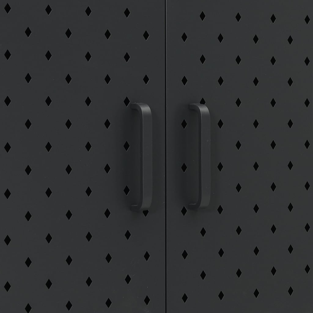 Highboard | Black | Steel | Medium | Highboard Cabinet | Rectangular