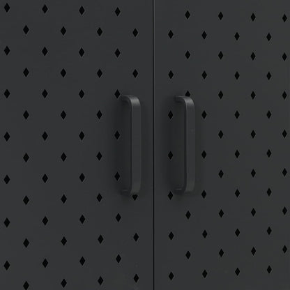 Highboard | Black | Steel | Medium | Highboard Cabinet | Rectangular
