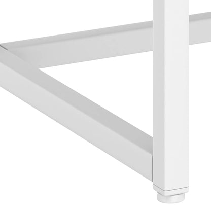 Console Table White 72x35x75 cm Steel