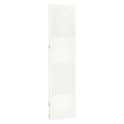 4-Panel Room Divider White 160x180 cm Steel
