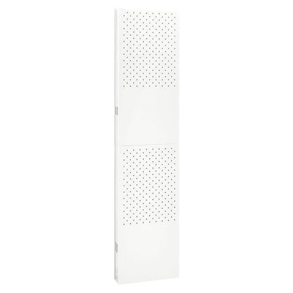 5-Panel Room Divider White 200x180 cm Steel