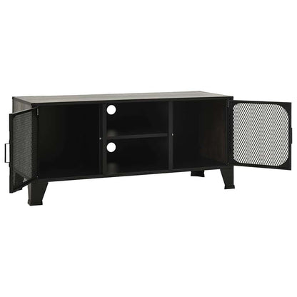 335910 vidaXL TV Cabinet Grey 105x36x47 cm Metal and MDF