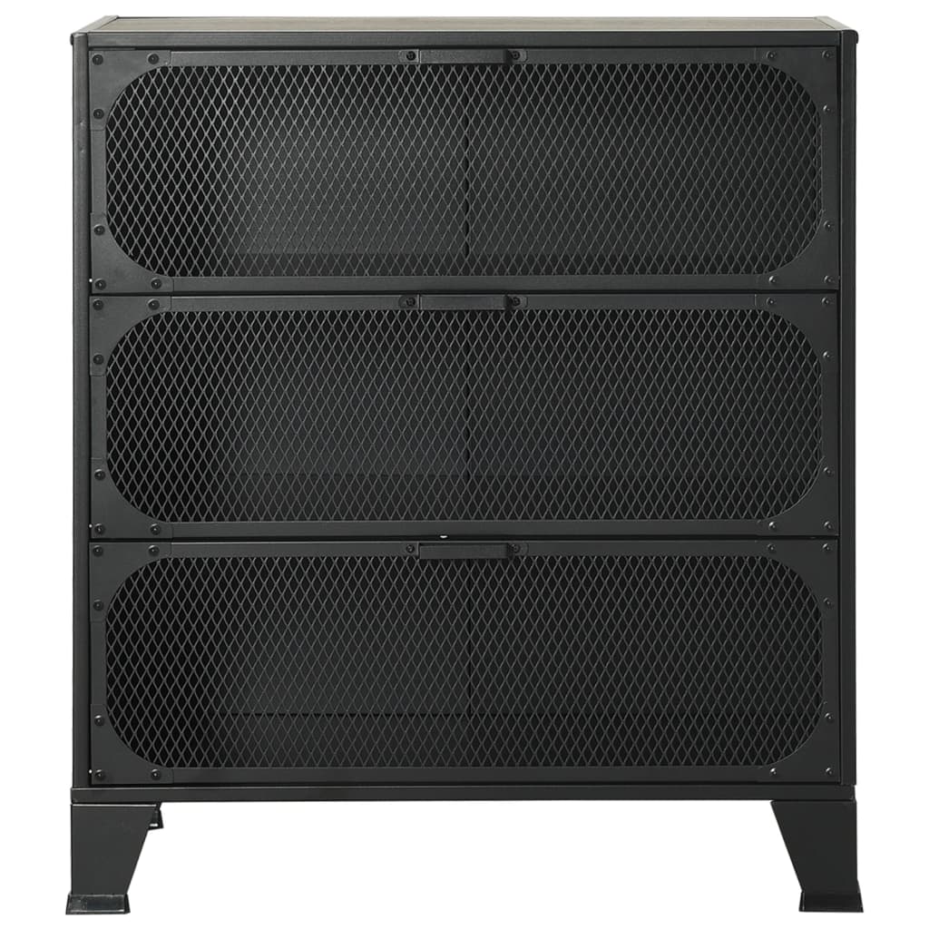 Storage Cabinet | Grey | Metal and MDF | Medium | Storage Cabinet