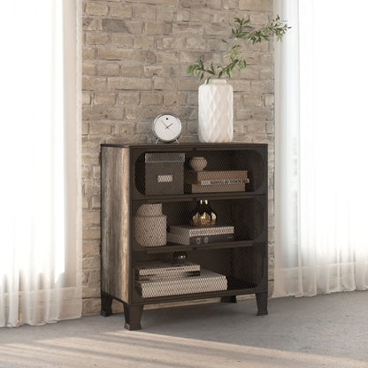 Storage Cabinet | Grey | Metal and MDF | Medium | Storage Cabinet