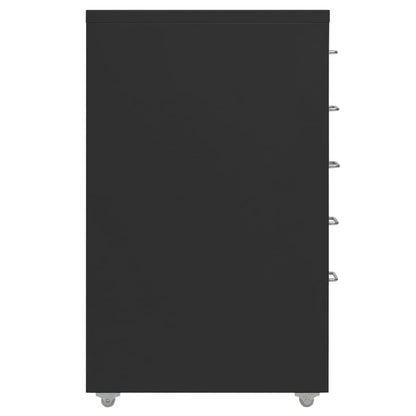 Mobile File Cabinet | Black | Metal | Medium | Mobile File Cabinet