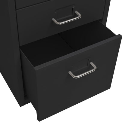 Mobile File Cabinet | Black | Metal | Medium | Mobile File Cabinet