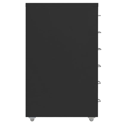 Mobile File Cabinet | Black | Metal | Medium | Mobile File Cabinet