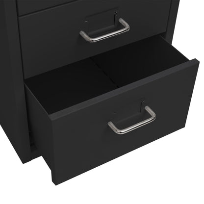 Mobile File Cabinet | Black | Metal | Medium | Mobile File Cabinet