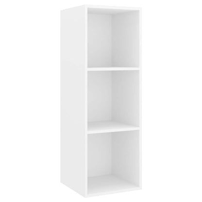 2 Piece TV Cabinet Set White Engineered Wood
