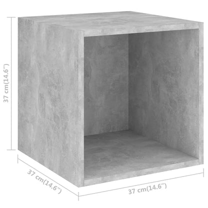 TV Cabinet Set | Concrete Grey | Engineered Wood | One Size