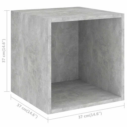 3 Piece TV Cabinet Set Concrete Grey Engineered Wood