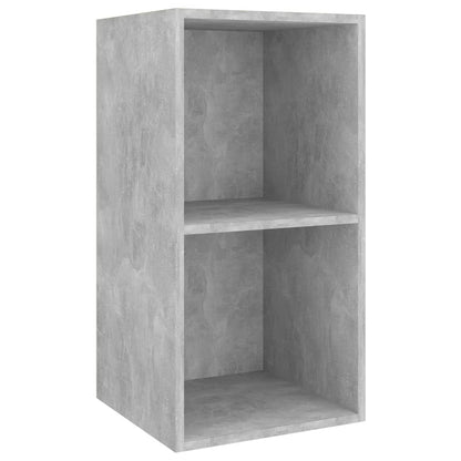 4 Piece Wall-mounted TV Cabinet Set Concrete Grey Engineered Wood
