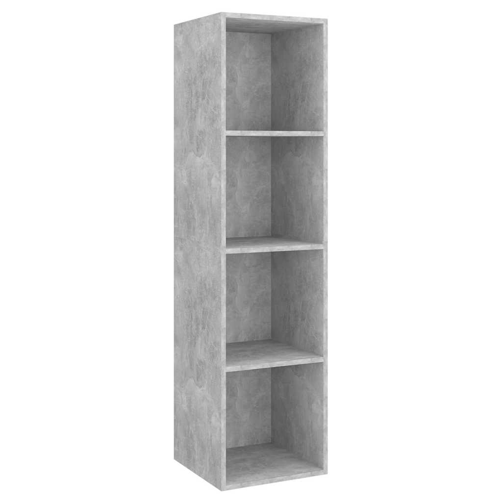 2 Piece Wall-mounted TV Cabinet Set Concrete Grey Engineered Wood