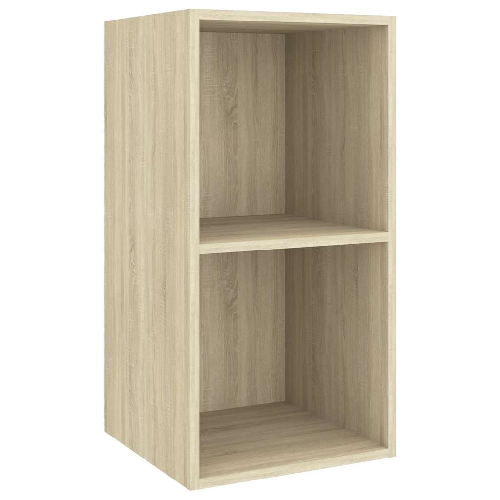 4 Piece Wall-mounted TV Cabinet Set Sonoma Oak Engineered Wood