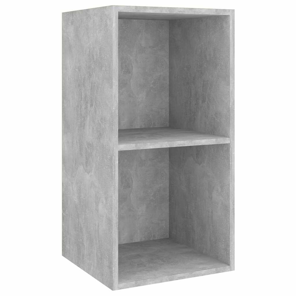 4 Piece Wall-mounted TV Cabinet Set Concrete Grey Engineered Wood