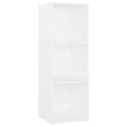 2 Piece TV Cabinet Set White 107x35x37 cm Engineered Wood