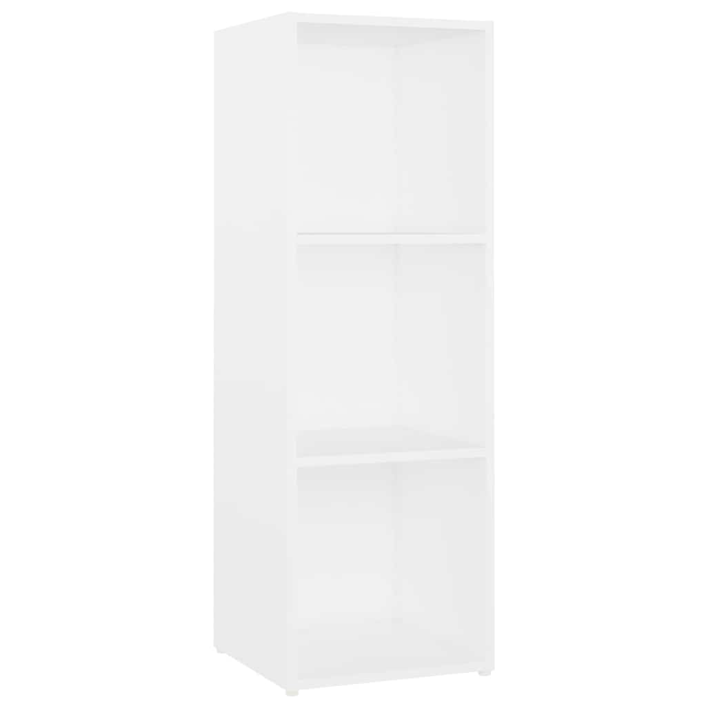 3 Piece TV Cabinet Set White 107x35x37 cm Engineered Wood