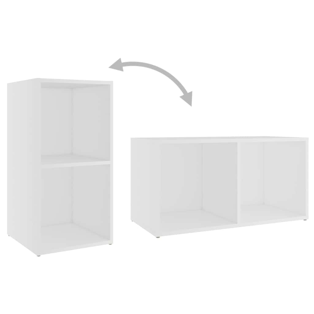 4 Piece TV Cabinet Set White 72x35x36,5 cm Engineered Wood