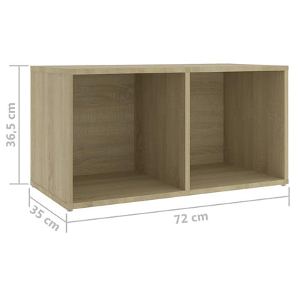 4 Piece TV Cabinet Set Sonoma Oak 72x35x36,5 cm Engineered Wood