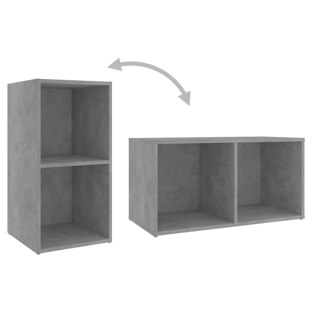4 Piece TV Cabinet Set Concrete Grey 72x35x36,5 cm Engineered Wood