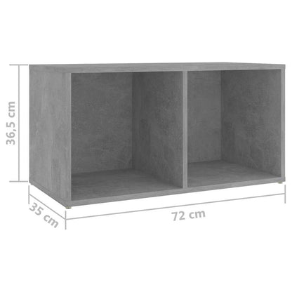 4 Piece TV Cabinet Set Concrete Grey 72x35x36,5 cm Engineered Wood