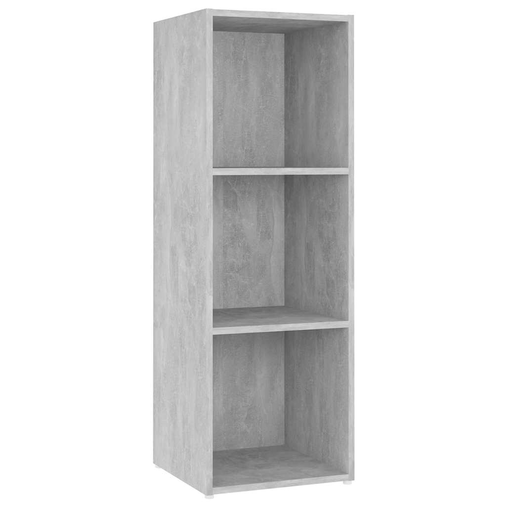 4 Piece TV Cabinet Set Concrete Grey 107x35x37 cm Engineered Wood