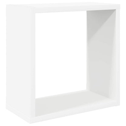 Wall Cube Shelves 4 pcs White 30x15x30 cm