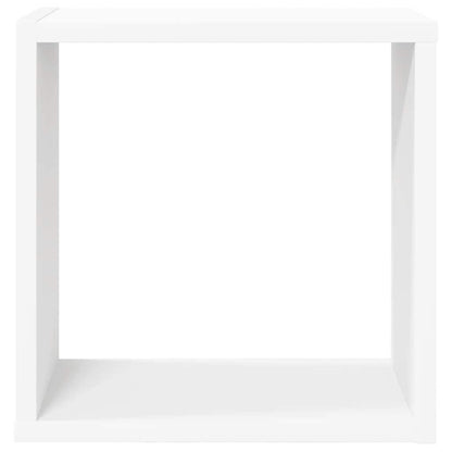 Wall Cube Shelves 4 pcs White 30x15x30 cm
