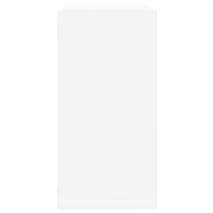 Wall Cube Shelves 4 pcs White 30x15x30 cm