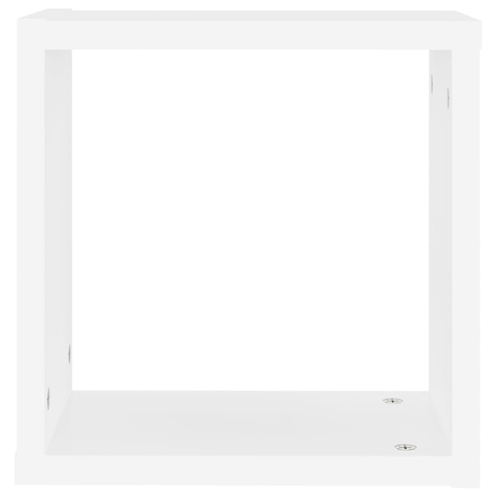 Cube Shelf | Set of 6 | White | Engineered wood | 30x15x30 cm per cube
